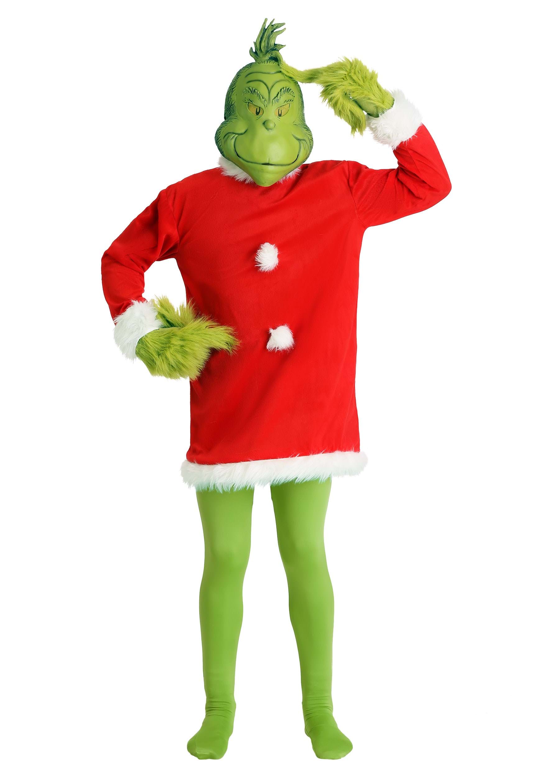 Grinch Plush Glove Christmas Halloween Deluxe Party Cosplay Props XMAS Supplies 