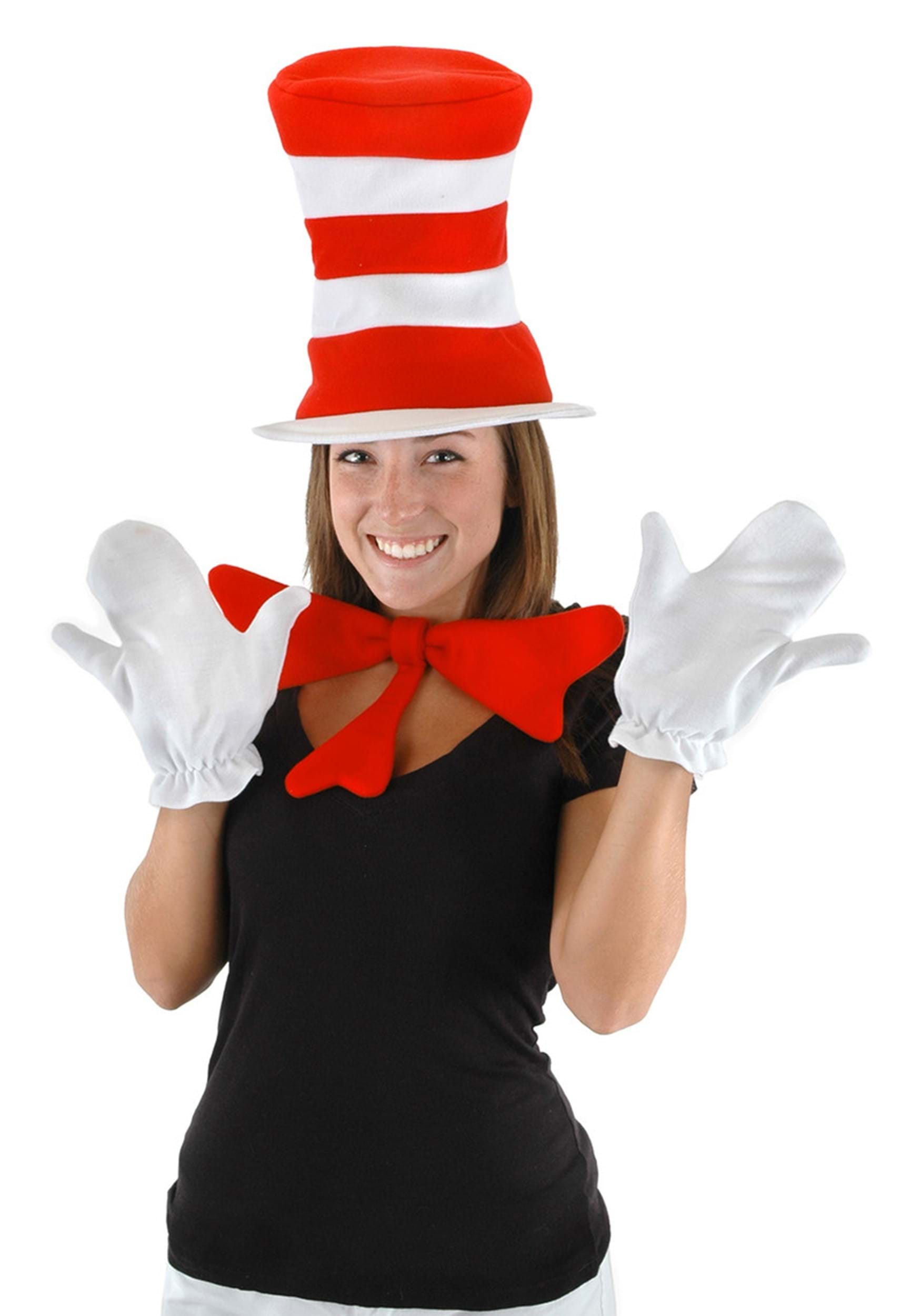 Cat in the Hat Dr Seuss Animal Fancy Dress Up Halloween Deluxe Adult Costume