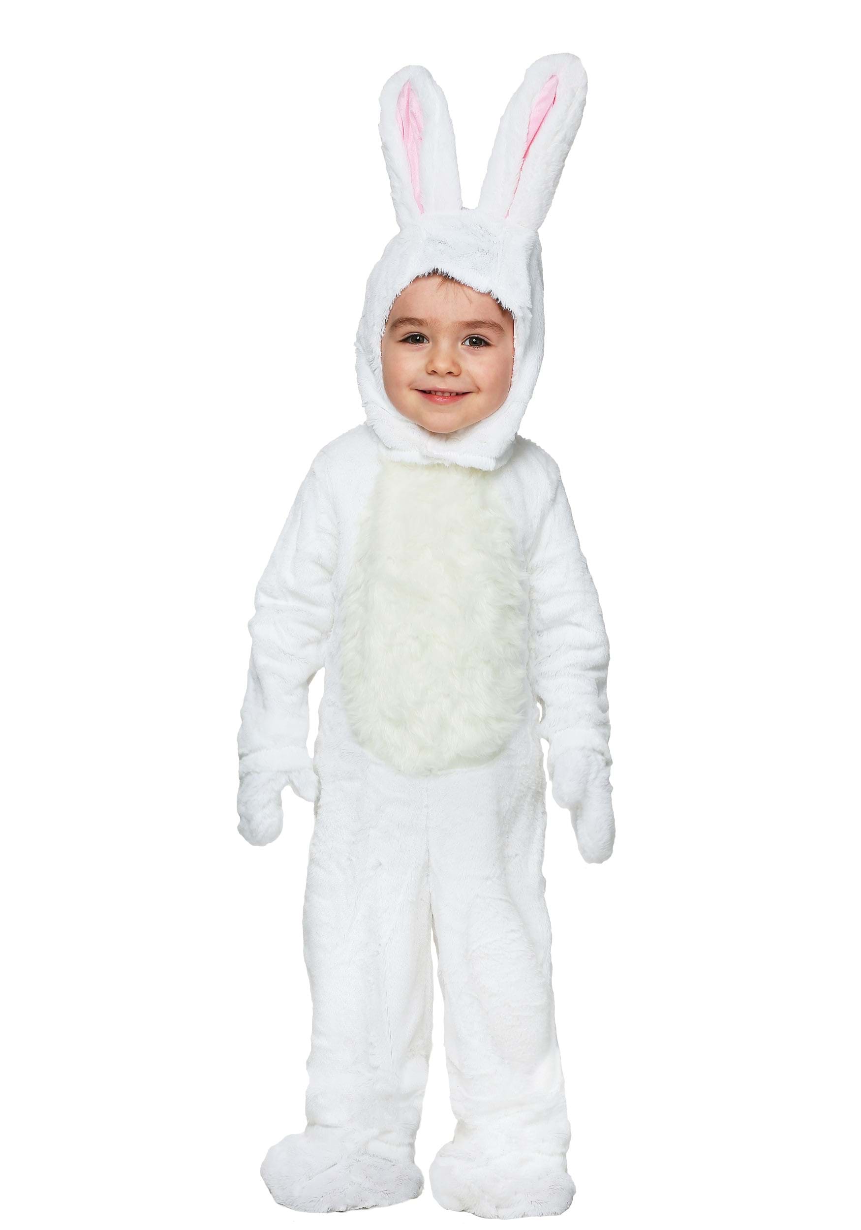 Photos - Fancy Dress FACE FUN Costumes Open  White Bunny Toddler Costume | Snow Bunny Costume Pi 