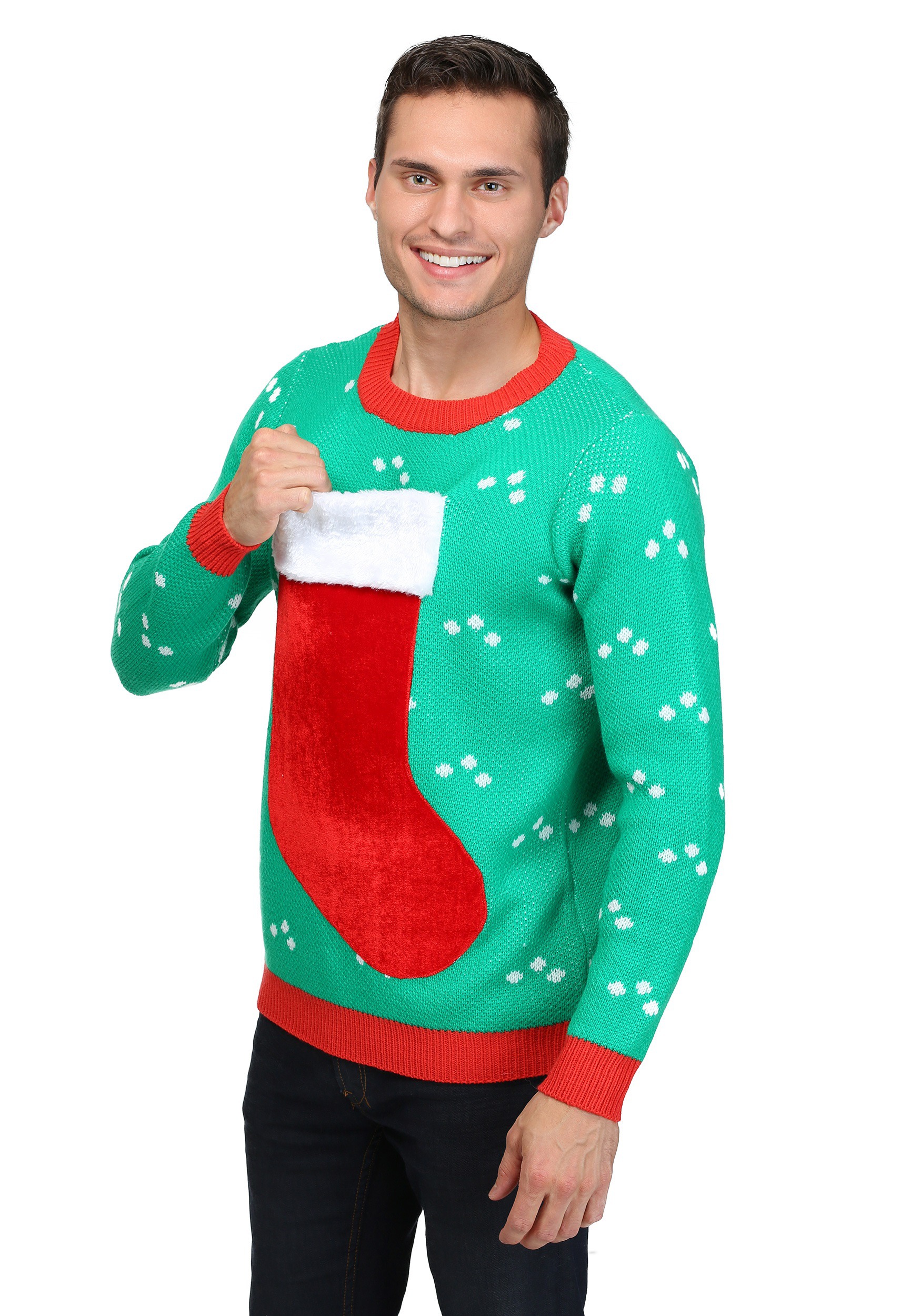 3D Christmas Stocking Ugly Christmas Sweater