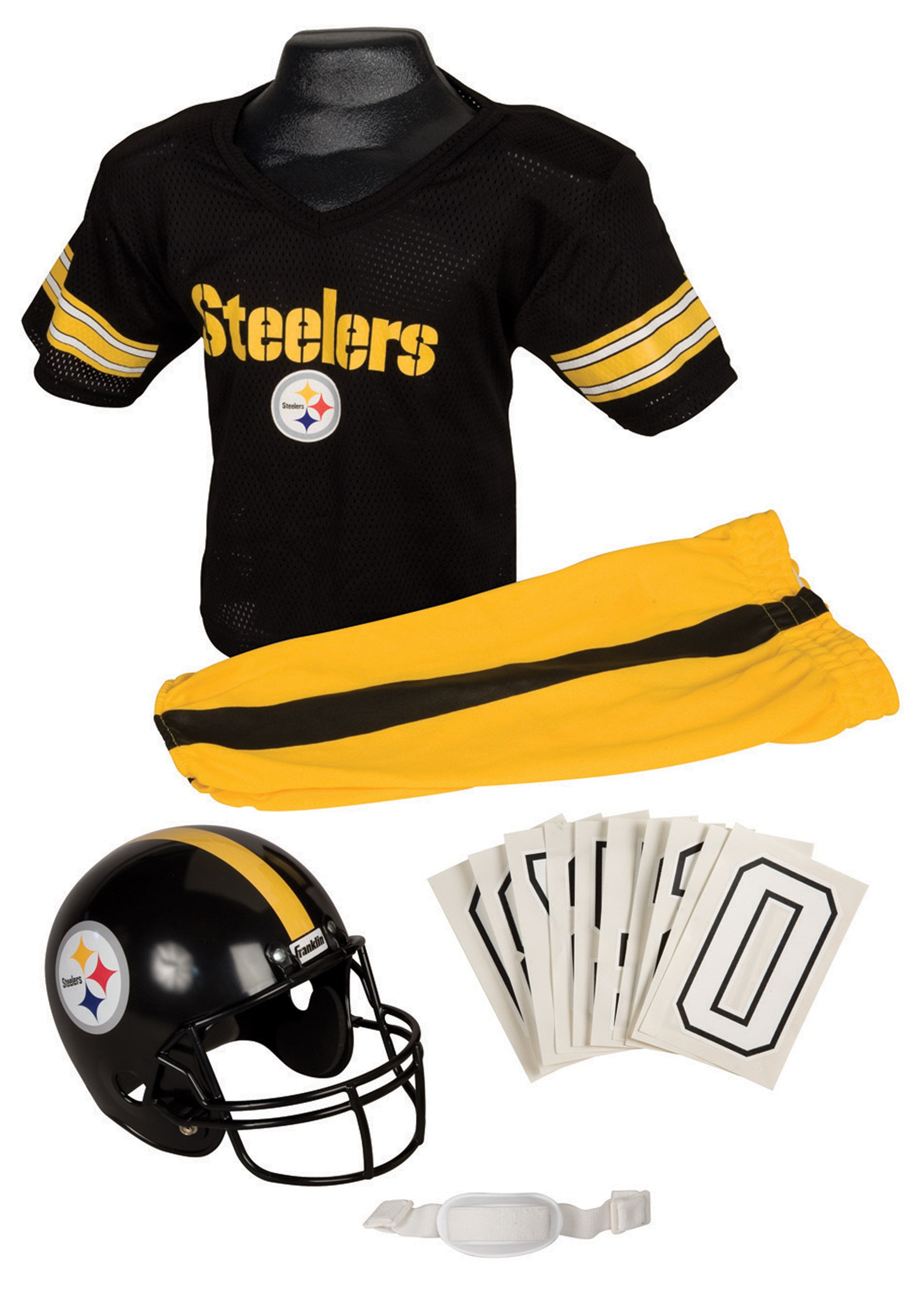 Franklin Pittsburgh Steelers NFL Youth Helmet and Uniform Set, S