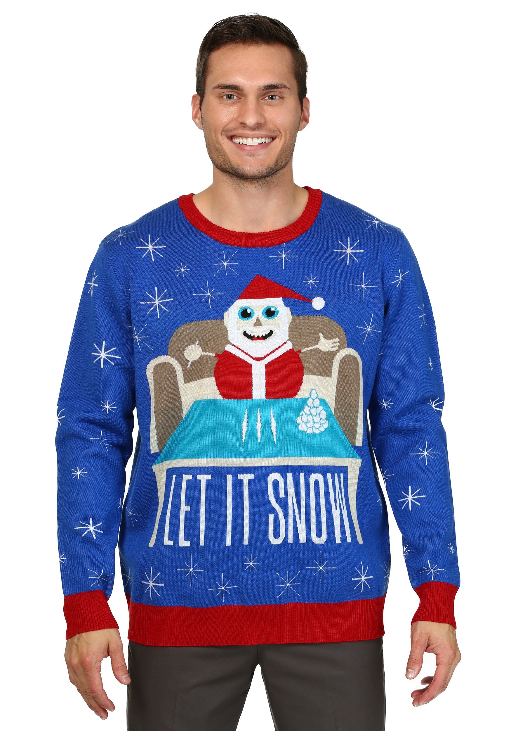 Men's Let it Snow Ugly Christmas Sweater