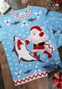 Santa vs Shark Men's Christmas Sweater-0