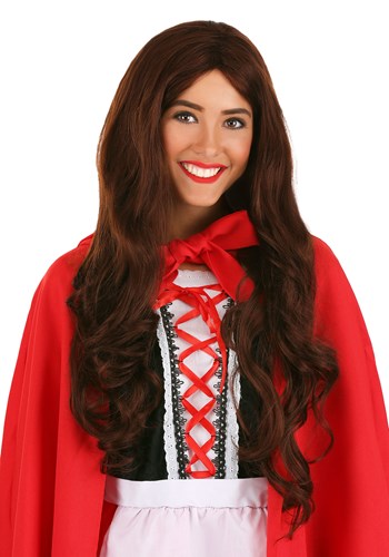 Womens Red Riding Hood Brunette Wig