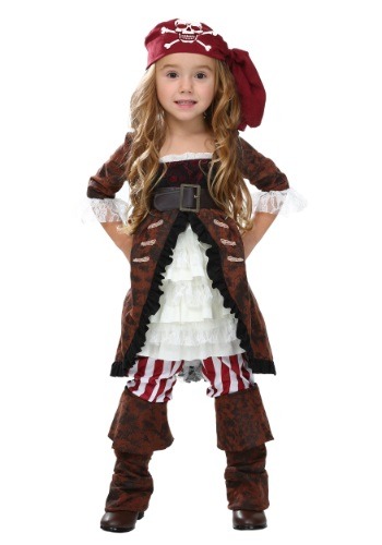 Toddler Brown Coat Pirate Costume