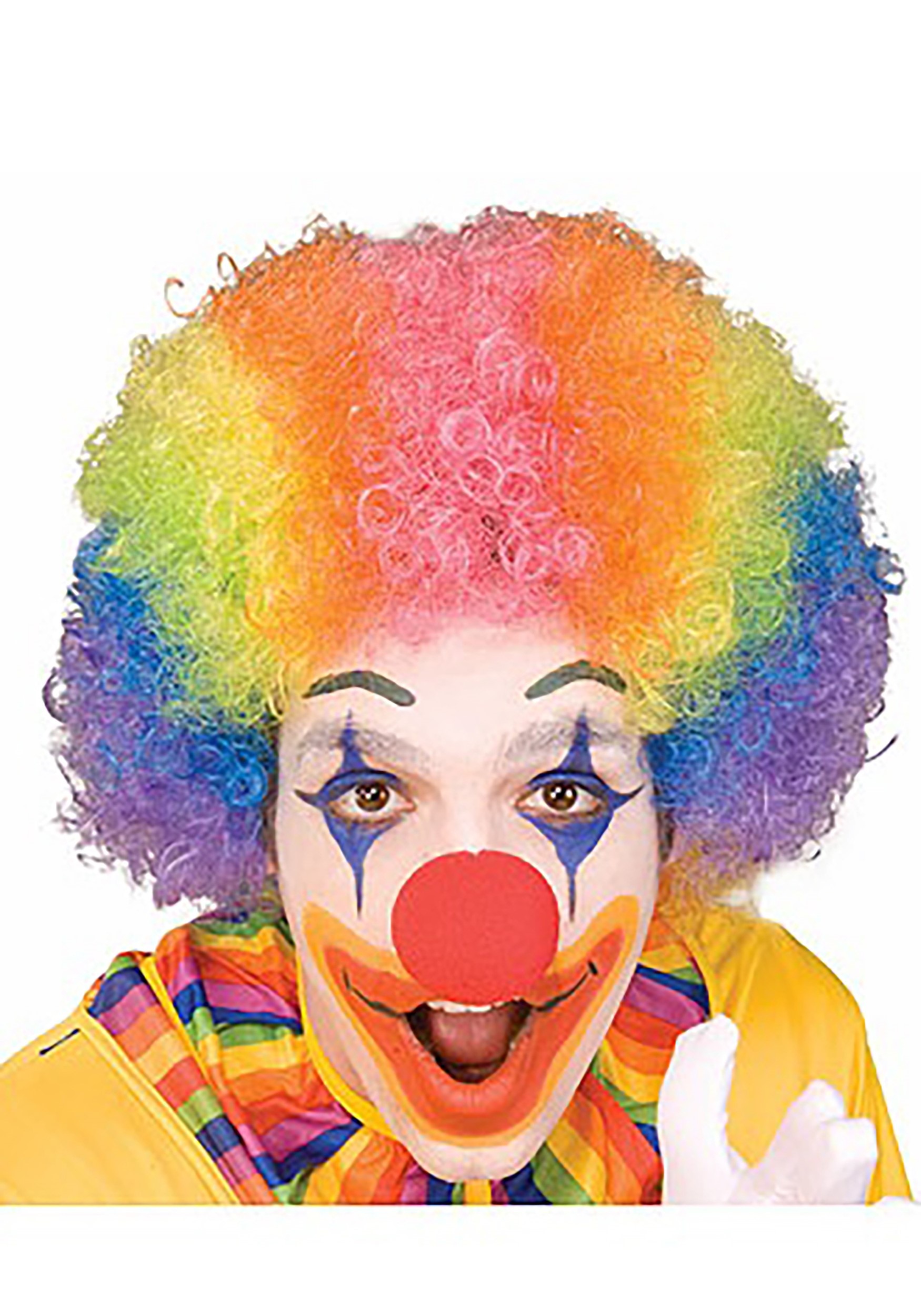 Rainbow Clown Wig For Adults