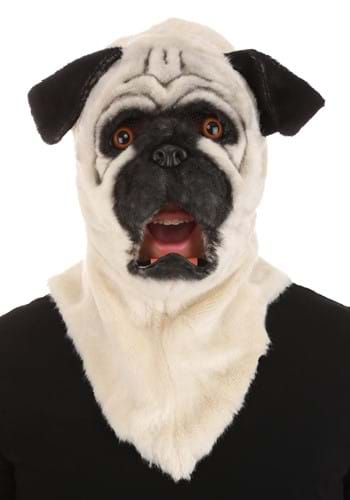 Mouth Mover Pug Costume Mask for Adults | Animal Accessories