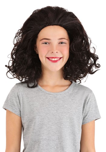 Girls Bouncy Brown Curly Wig