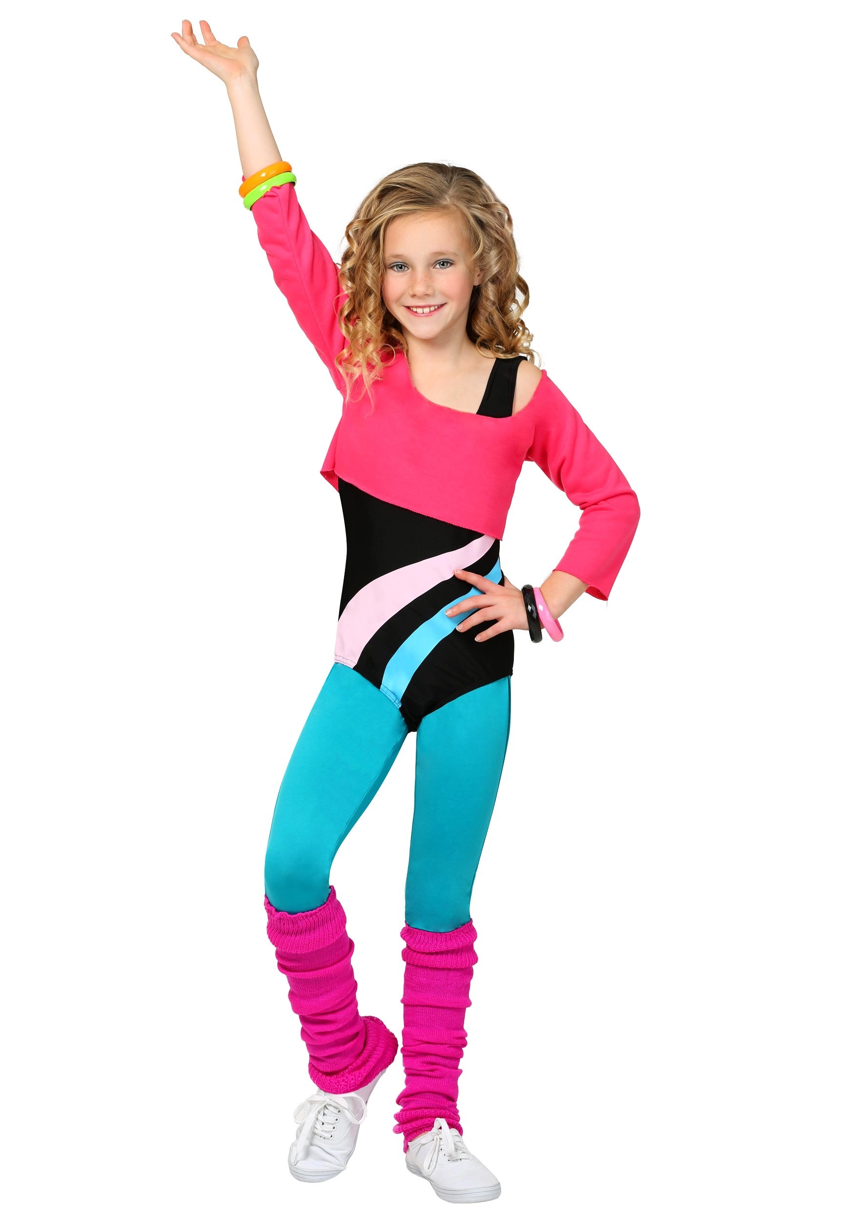 Child 80s Workout Girl Costume  