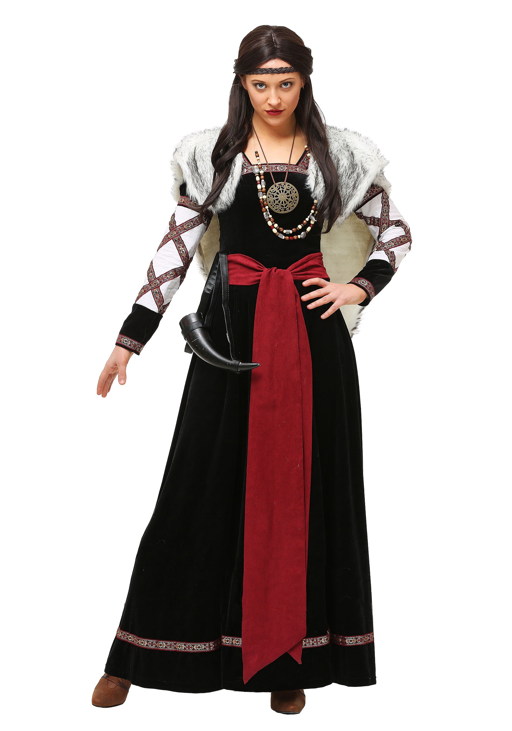 Dark Viking Dress Women's Costume