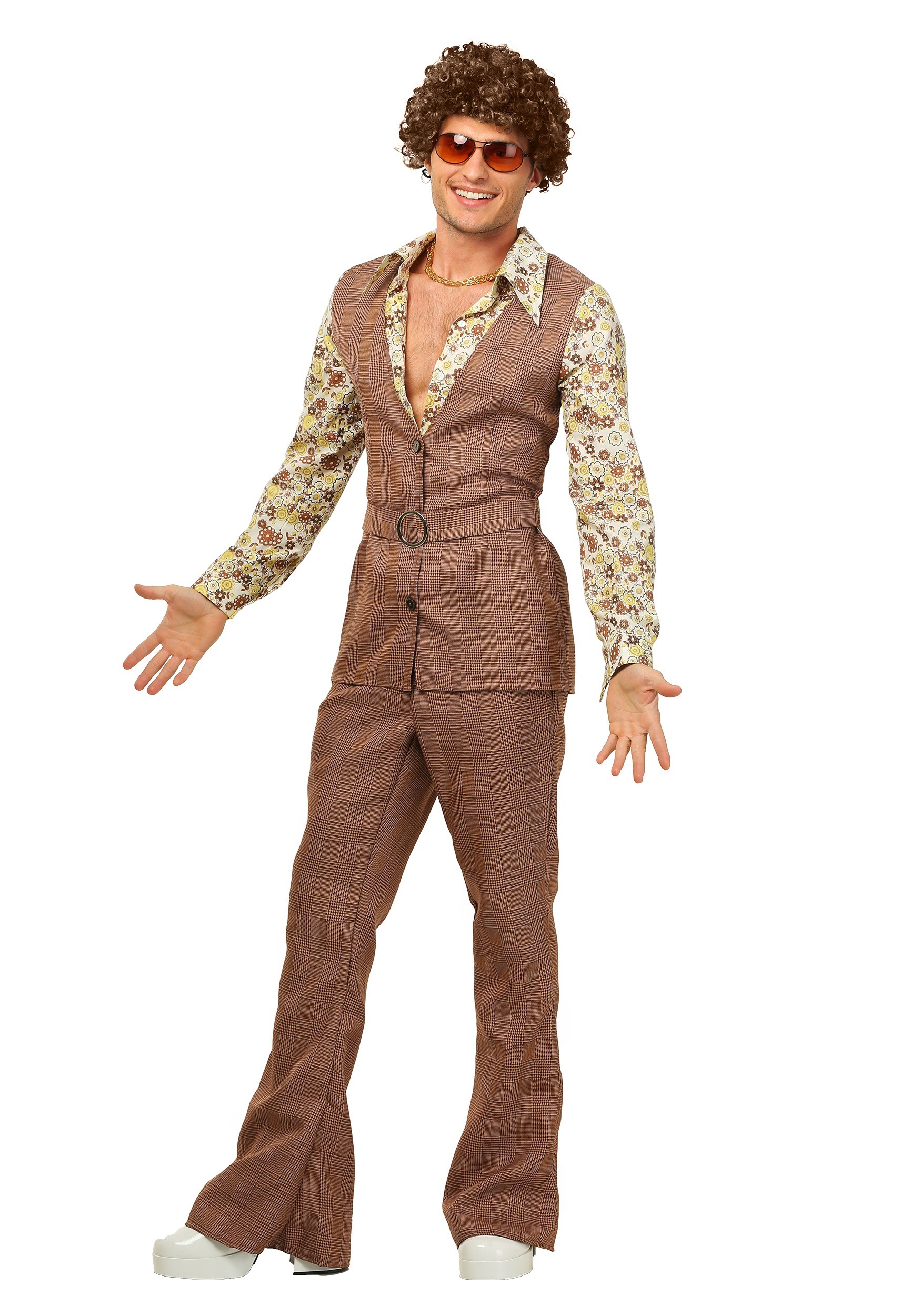 Specialty Clothing, Shoes & Accessories Men's 70's Vest Costume Costume