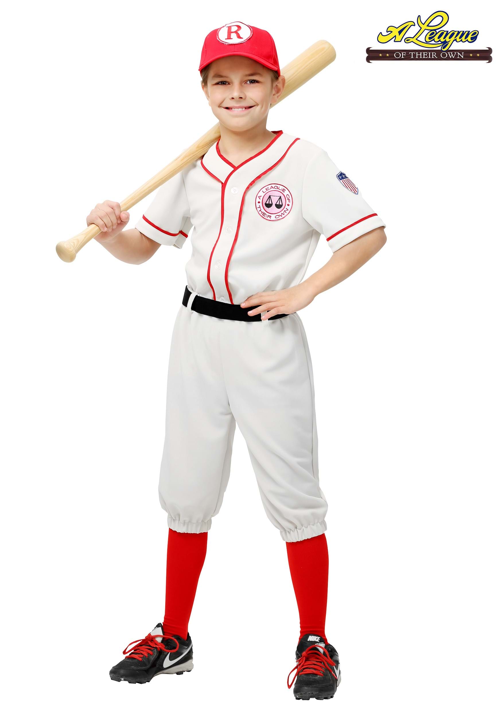 Big League Infant Baseball Costume | Kids | Unisex | Red/White | 12/18mo | Fun Costumes