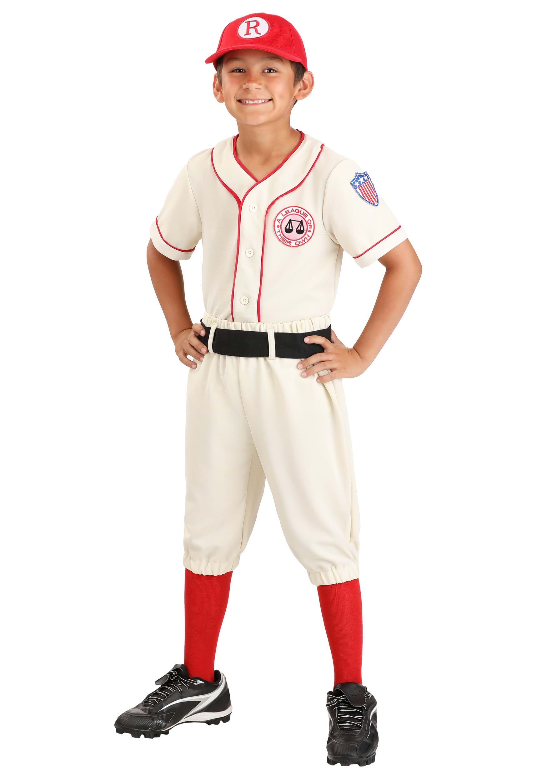 A League Of Their Own Child Jimmy Baseball Uniform Costume , Exclusive Costumes