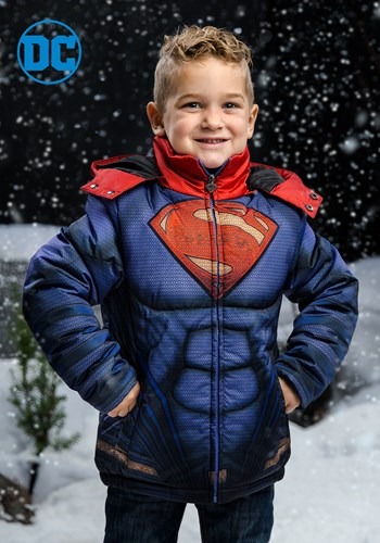 Kids Superman Puffer Jacket