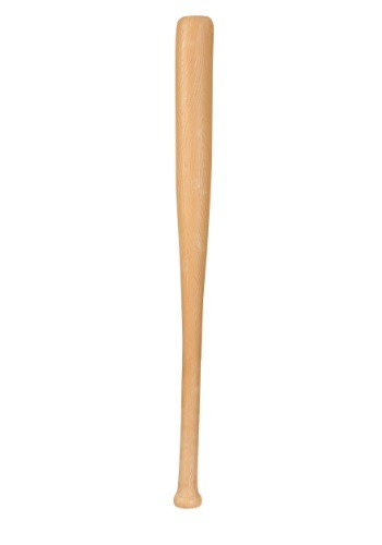 Wood Look Plastic Baseball Bat Uni Beige One Size Fun Costumes