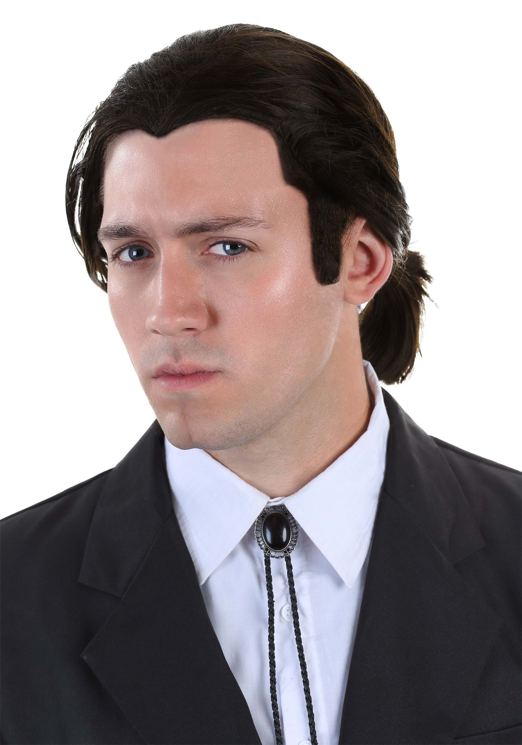 Pulp Fiction Vincent Vega Wig And Bolo Tie Set