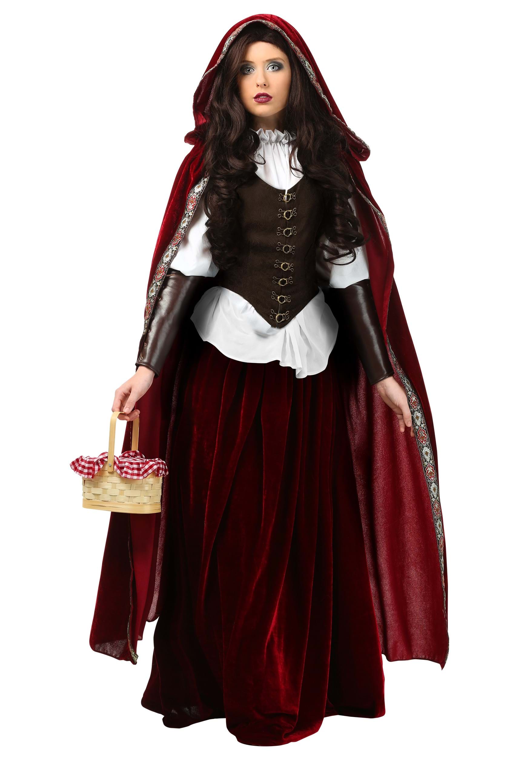 Red Riding Hood Womens Adult Fairytale Deluxe Halloween Costume