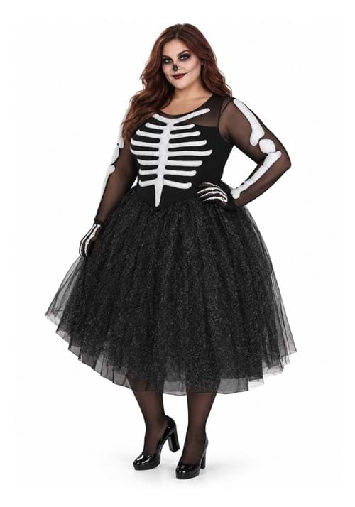 Plus Size Skeleton Beauty Womens Costume Upd 1