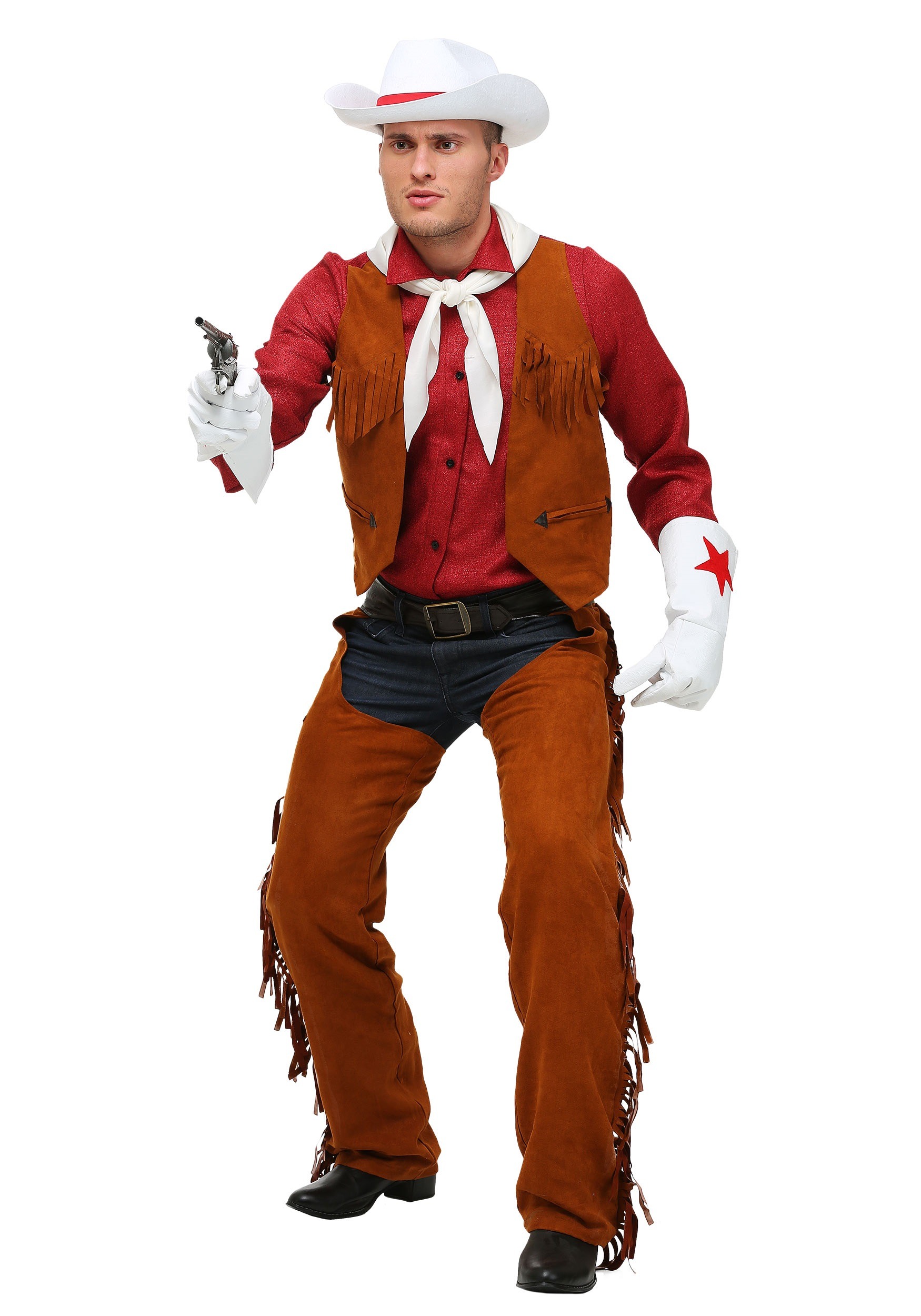 red cowboy outfit