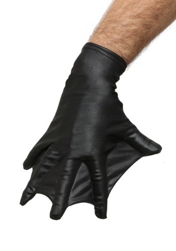 Adult Black Webbed Gloves