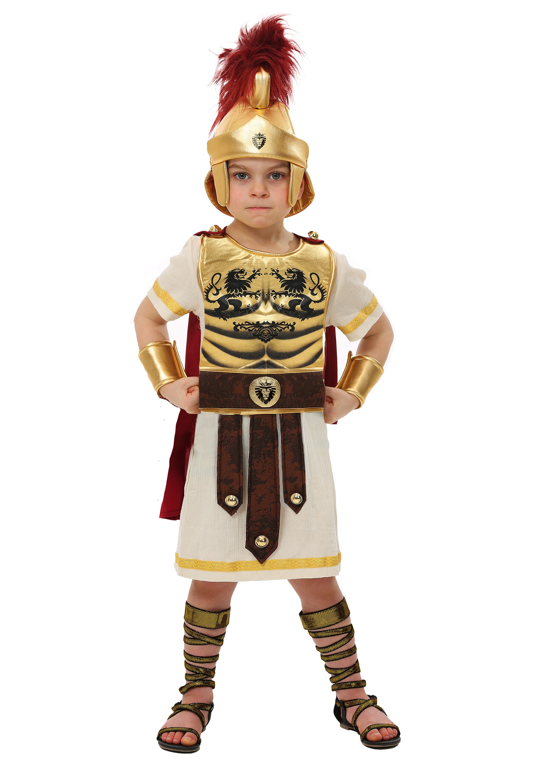 Photos - Fancy Dress Toddler FUN Costumes Boy's  Gladiator Champion Costume Brown/Orange/ 