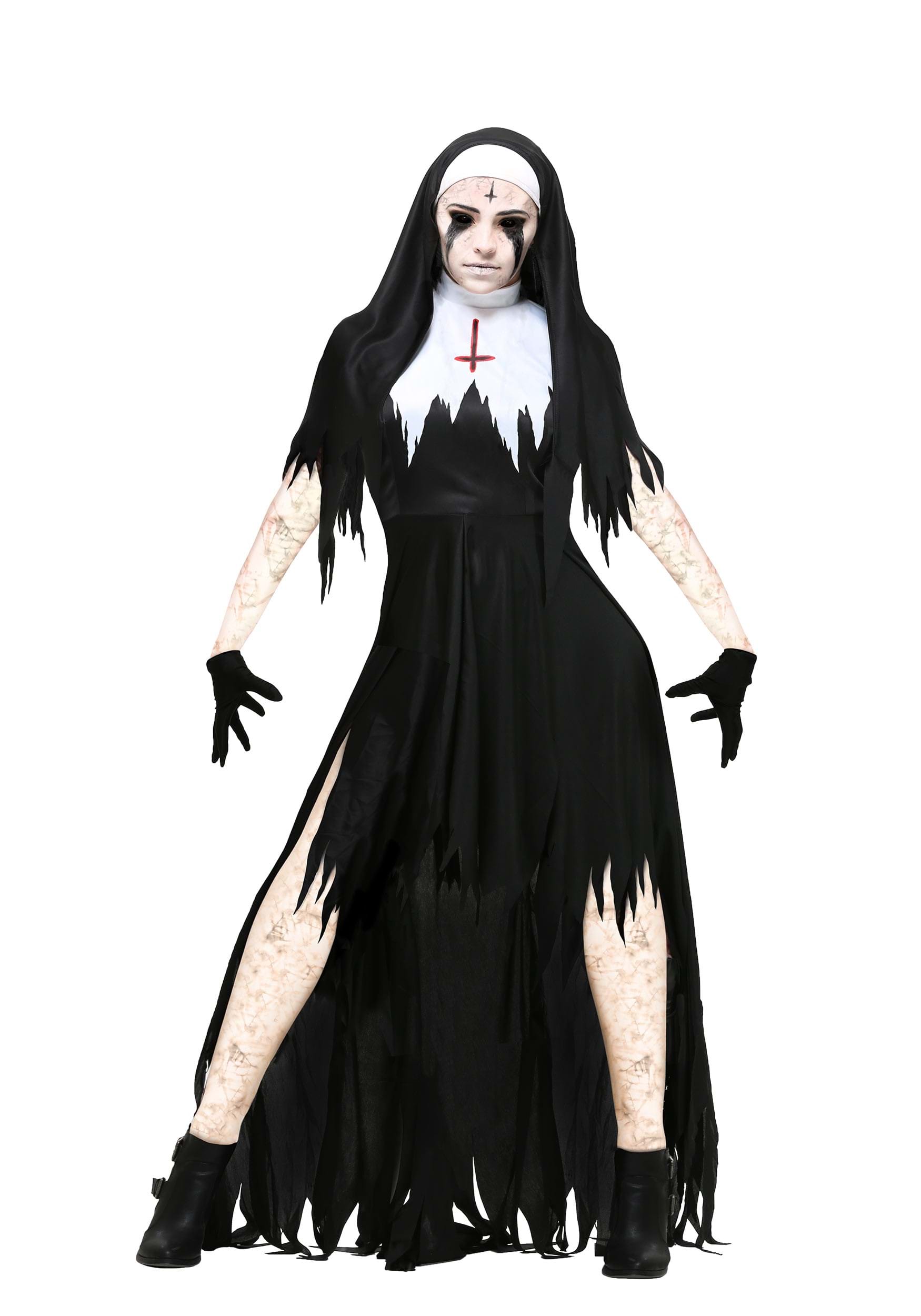 Photos - Fancy Dress FUN Costumes Dreadful Nun Women's Costume Black/White