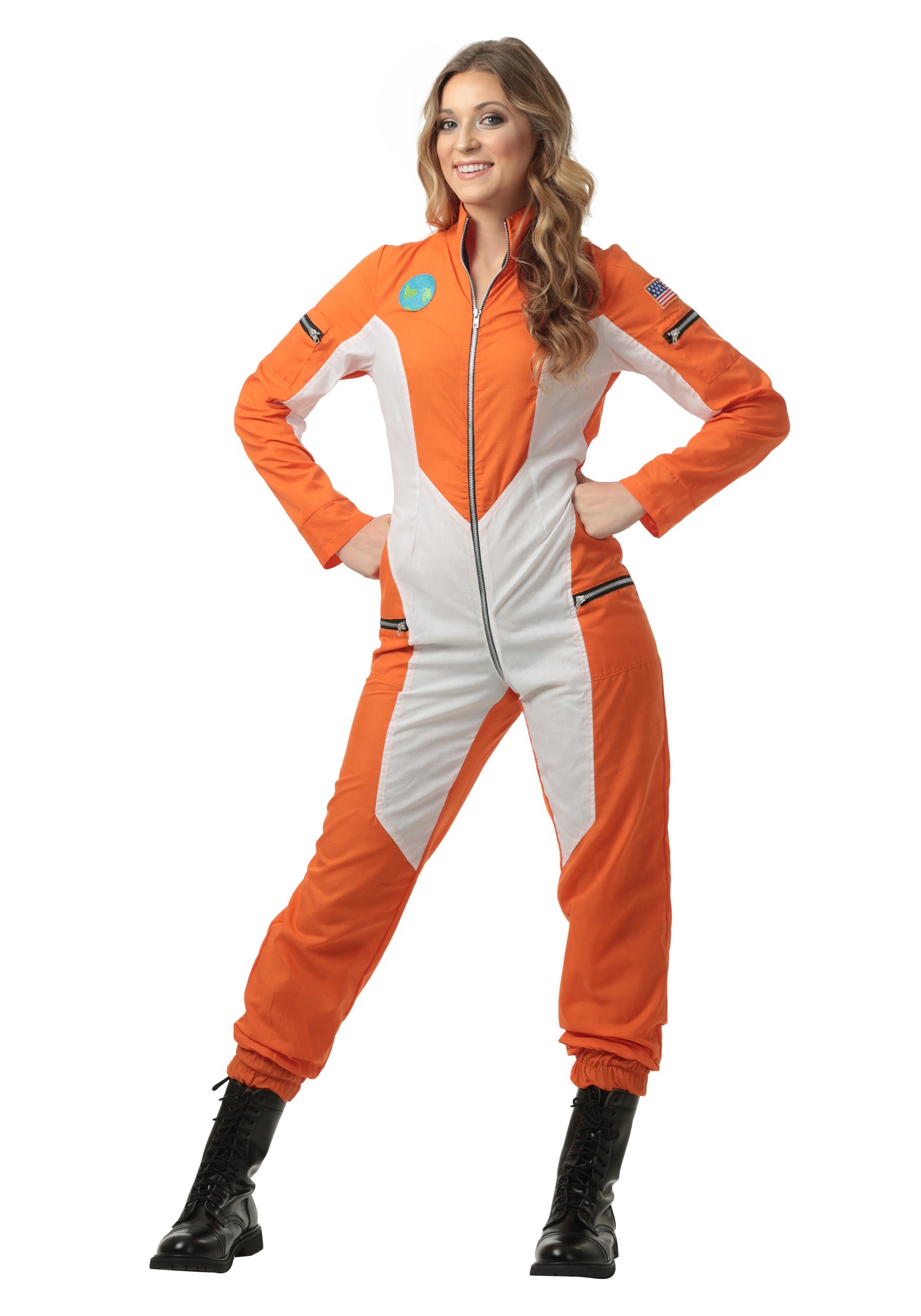 Astronaut Jumpsuit Costume For Plus Size Women