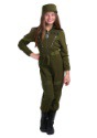 Girls Army Flightsuit Costume