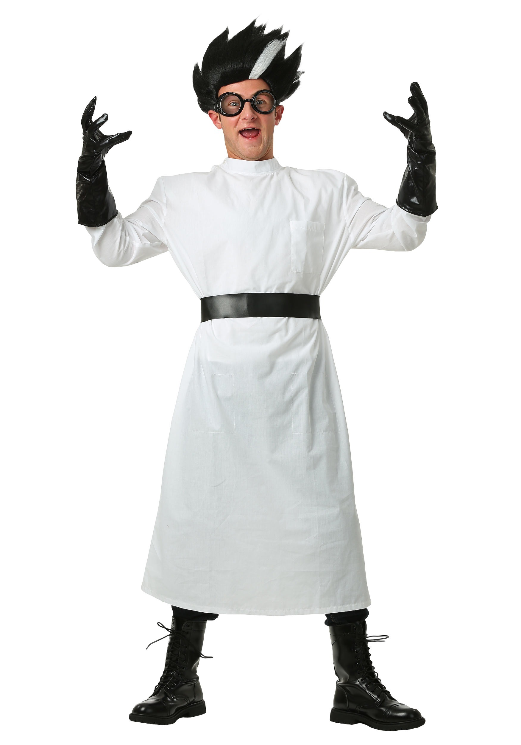 CK643 Boys Mad Scientist Evil Doctor White Coat Lab Einstein Halloween Costume
