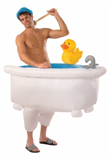 Adult Inflatable Man in Tub Costume