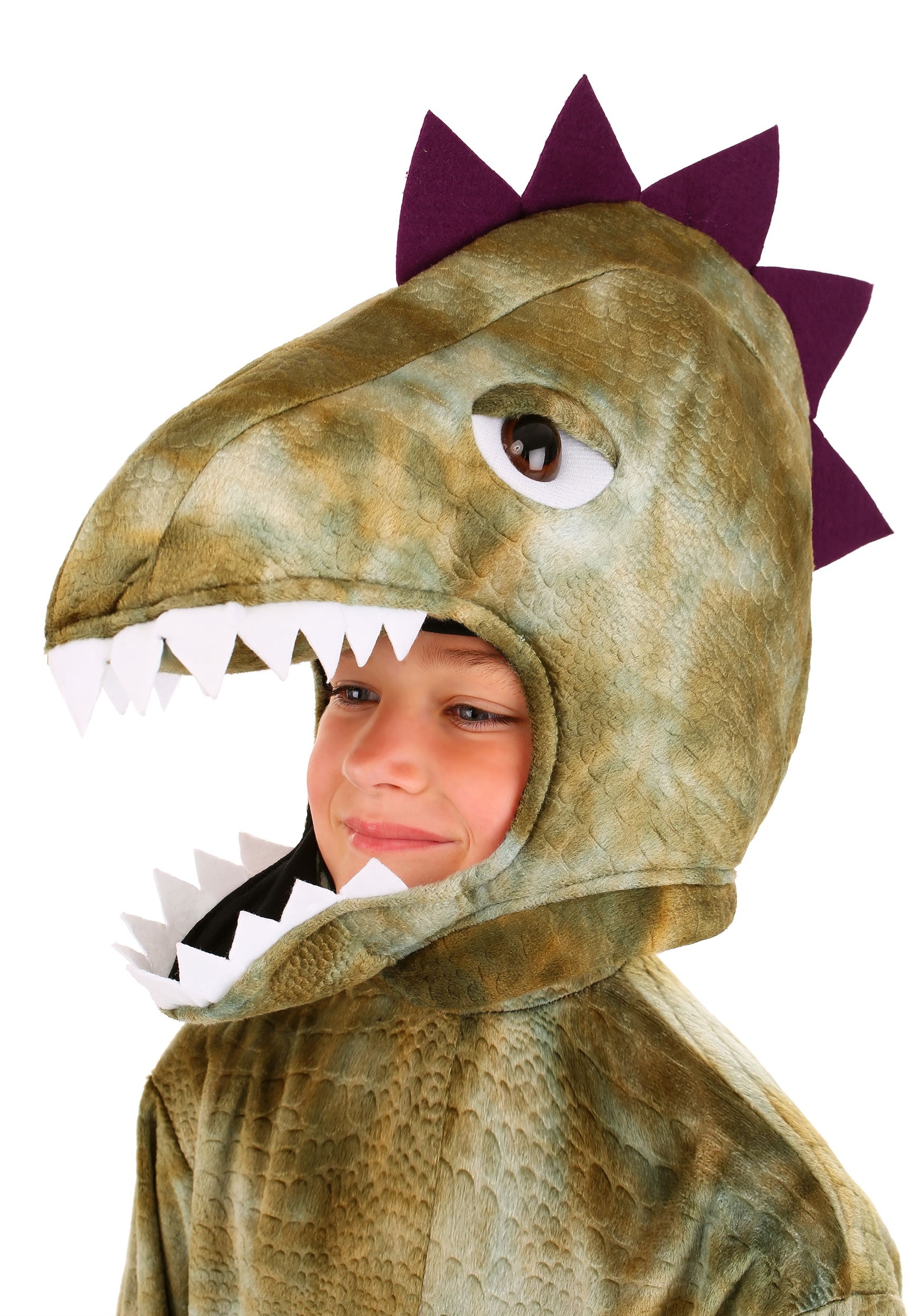 Child Dinosaur Costume Jumpsuit with Attached Hand and Foot Covers