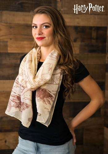 Womens Harry Potter Marauders Map Scarf-2