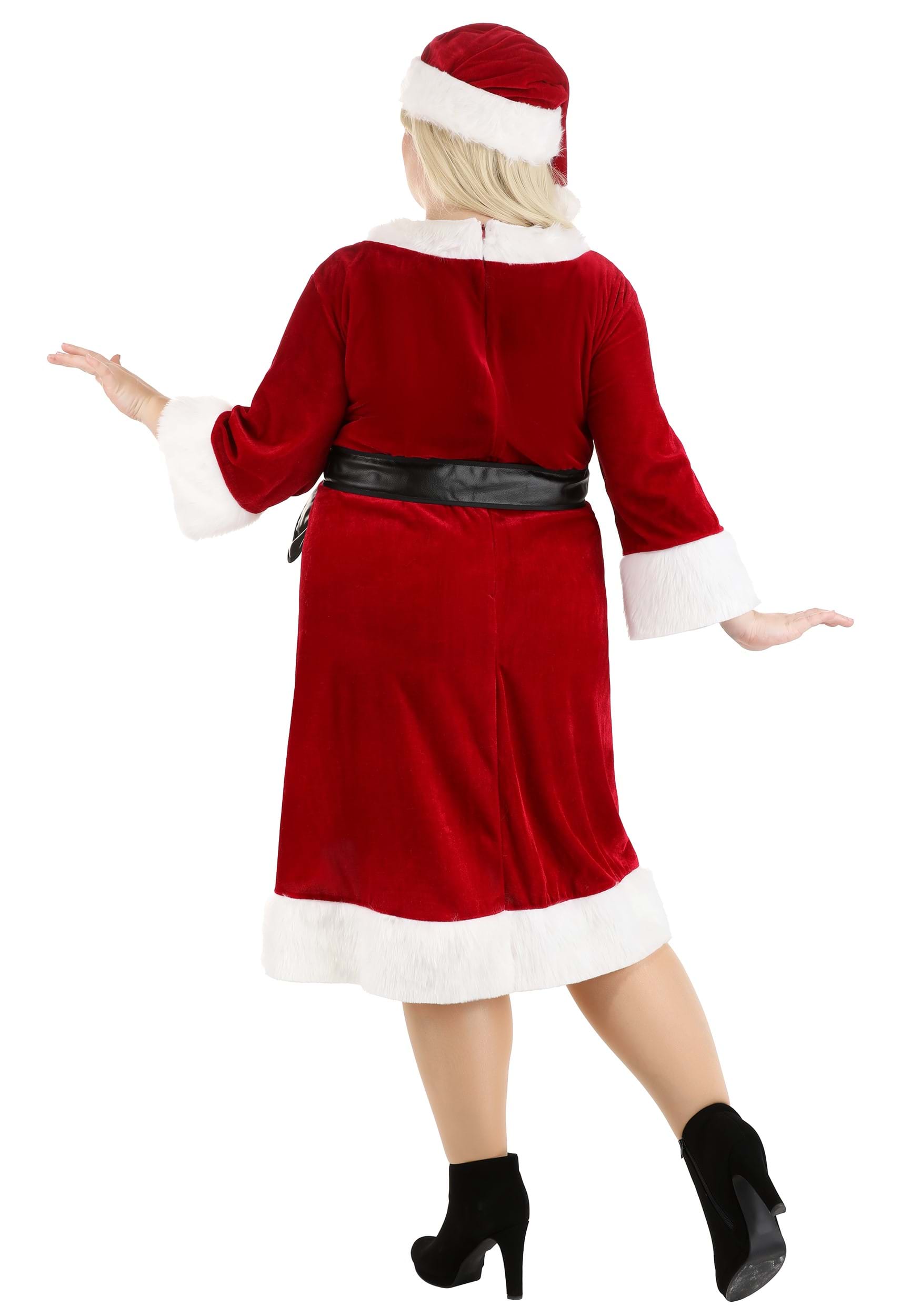 Deluxe 12pc Santa Costume Father Christmas Quality Plus Size Claus Suit ILFD4571