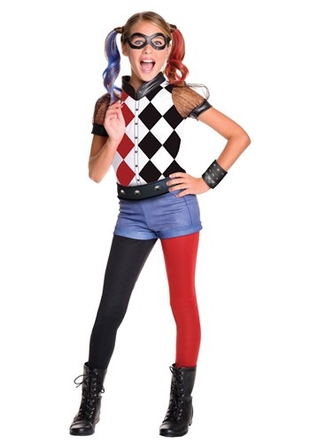 DC Superhero Girls Deluxe Harley Quinn Costume