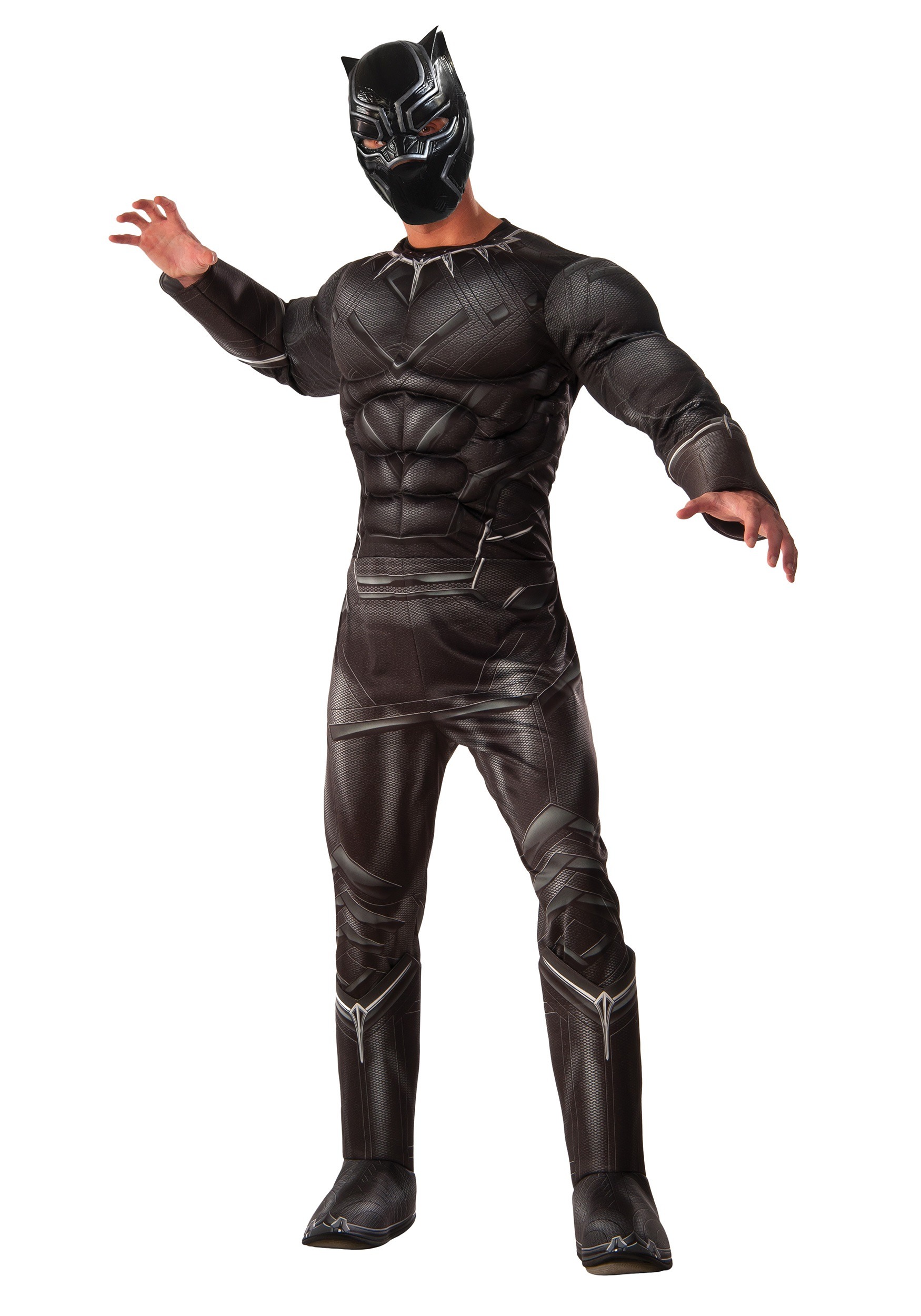 Men s Deluxe Civil War Black  Panther  Costume 