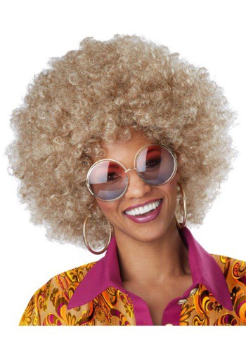 Women s Dirty Blonde Afro Wig