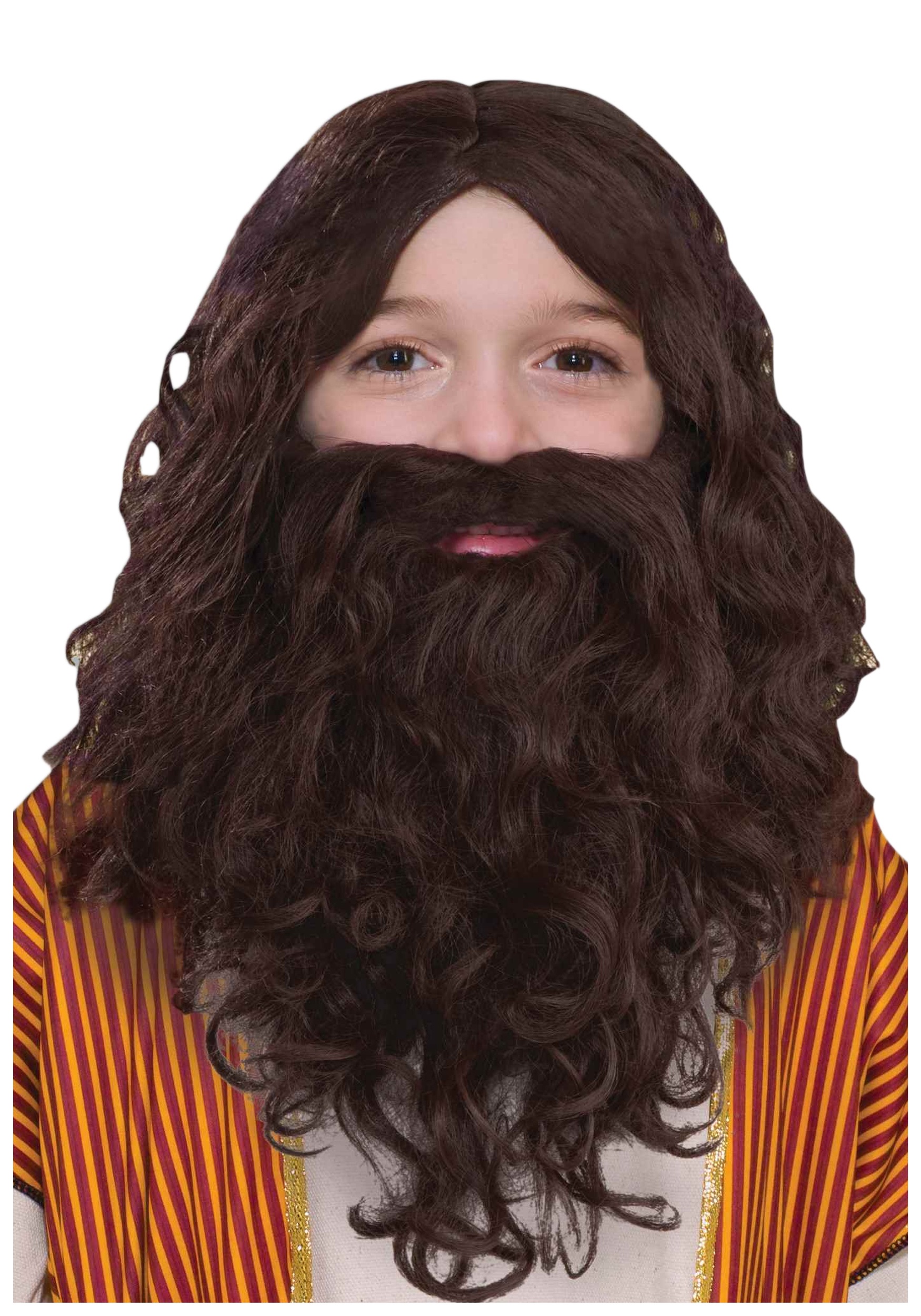 Biblical Wig and Beard Set for Kids