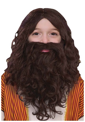 Biblical Wig and Beard Set for Kids