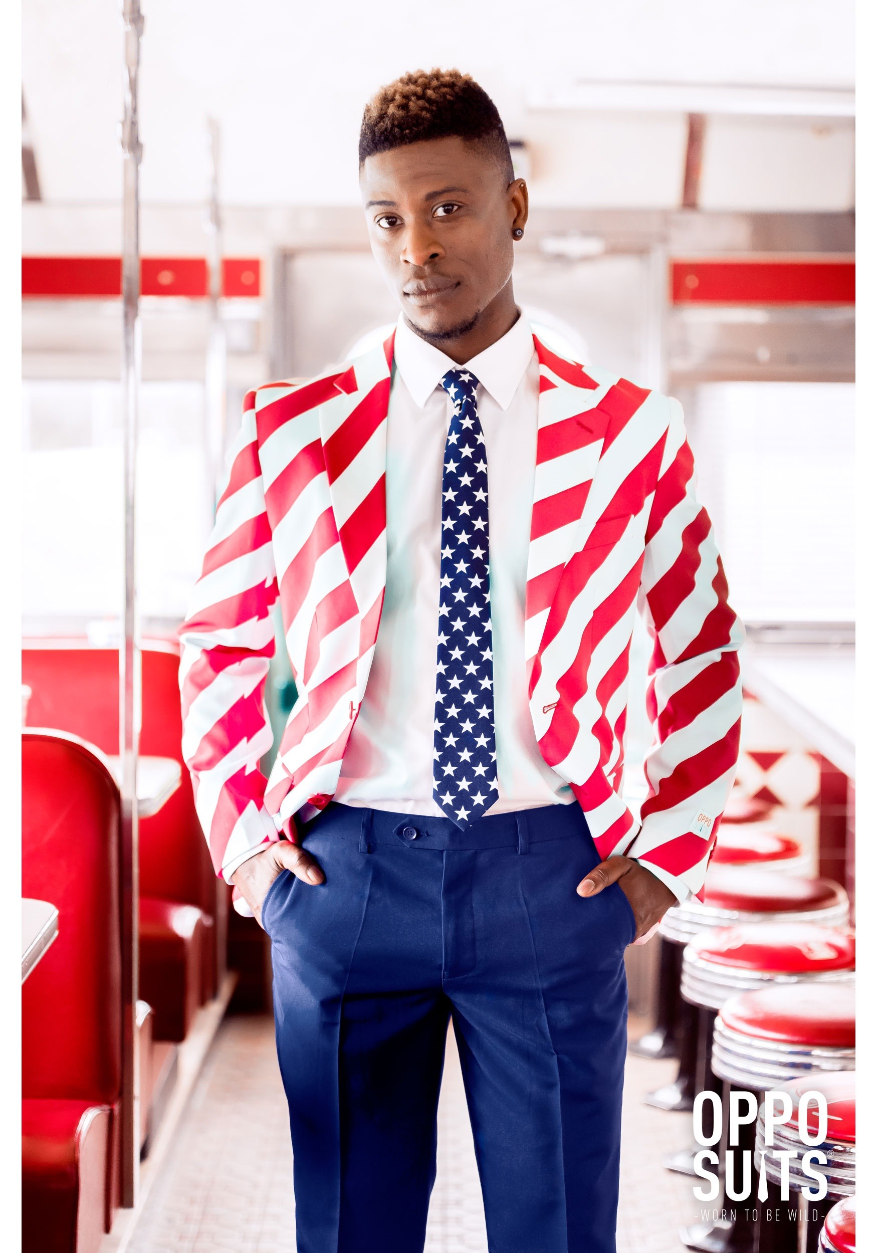 Men's OppoSuits United Stripes Suit Costume