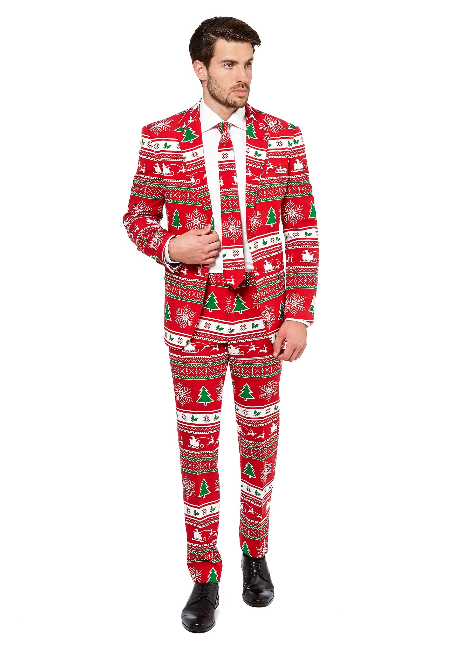 OppoSuits Winter Wonderland Suit For Men