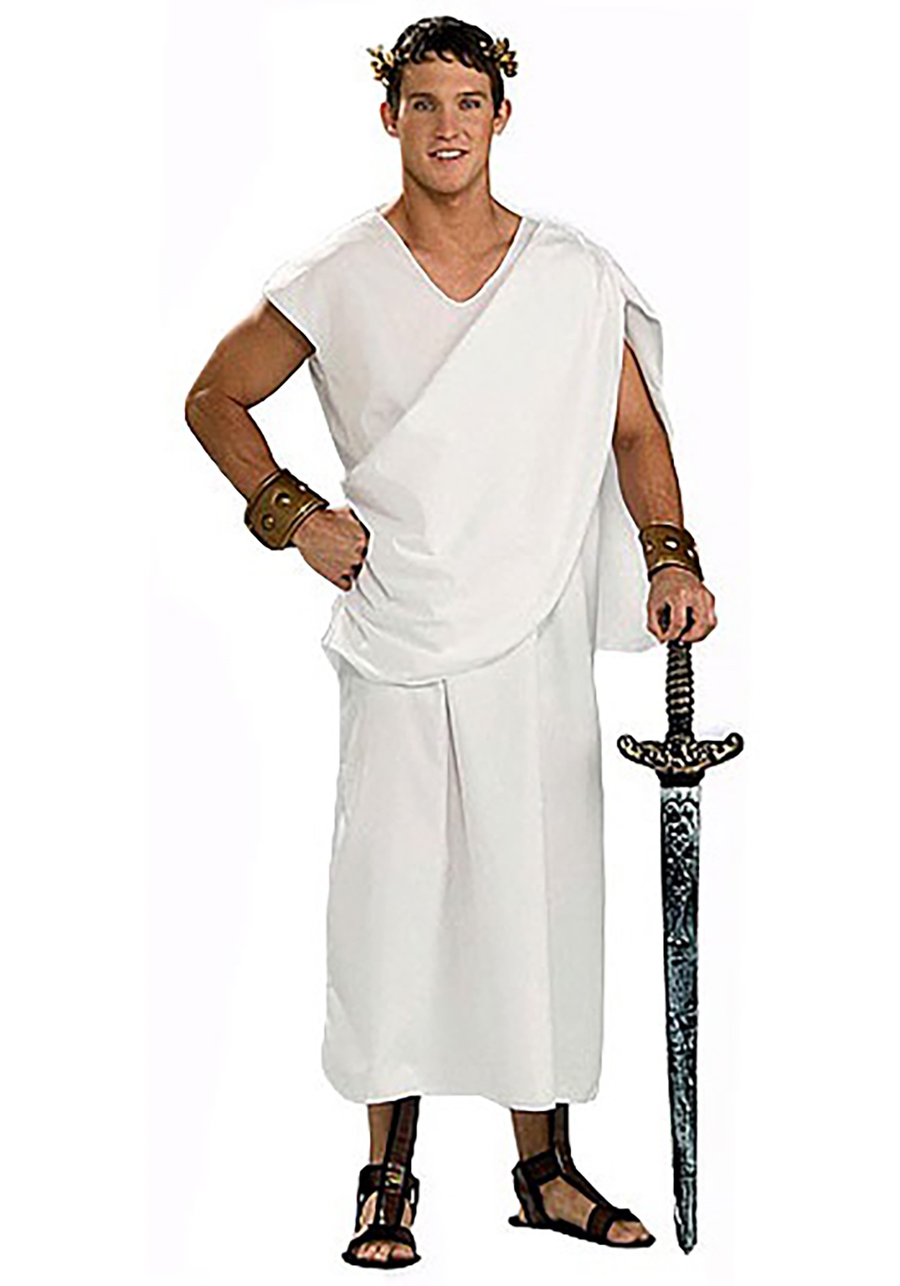 Forum Novelties Toga Adult Costume, White, Standard