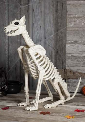 Large Skeleton Dog Halloween Decor