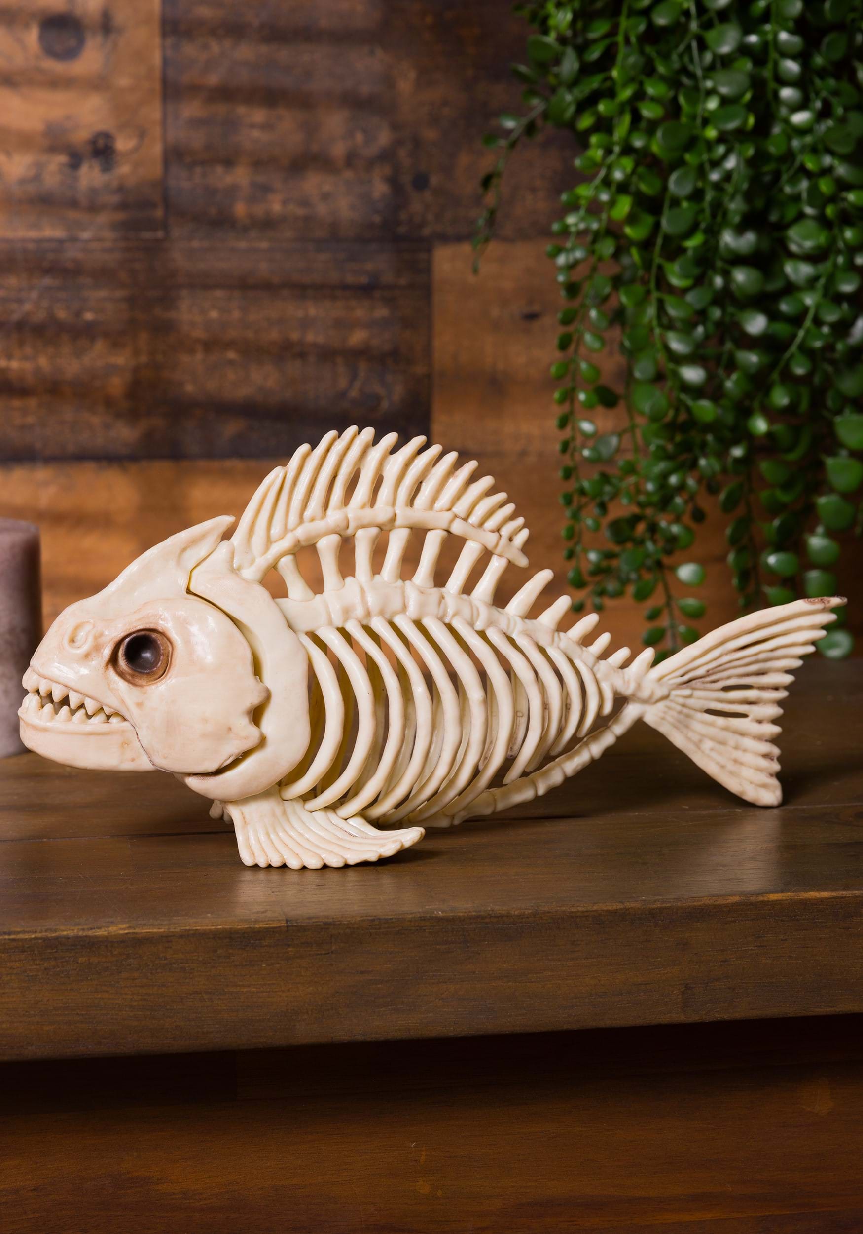 10 Skeleton Fish Halloween Prop