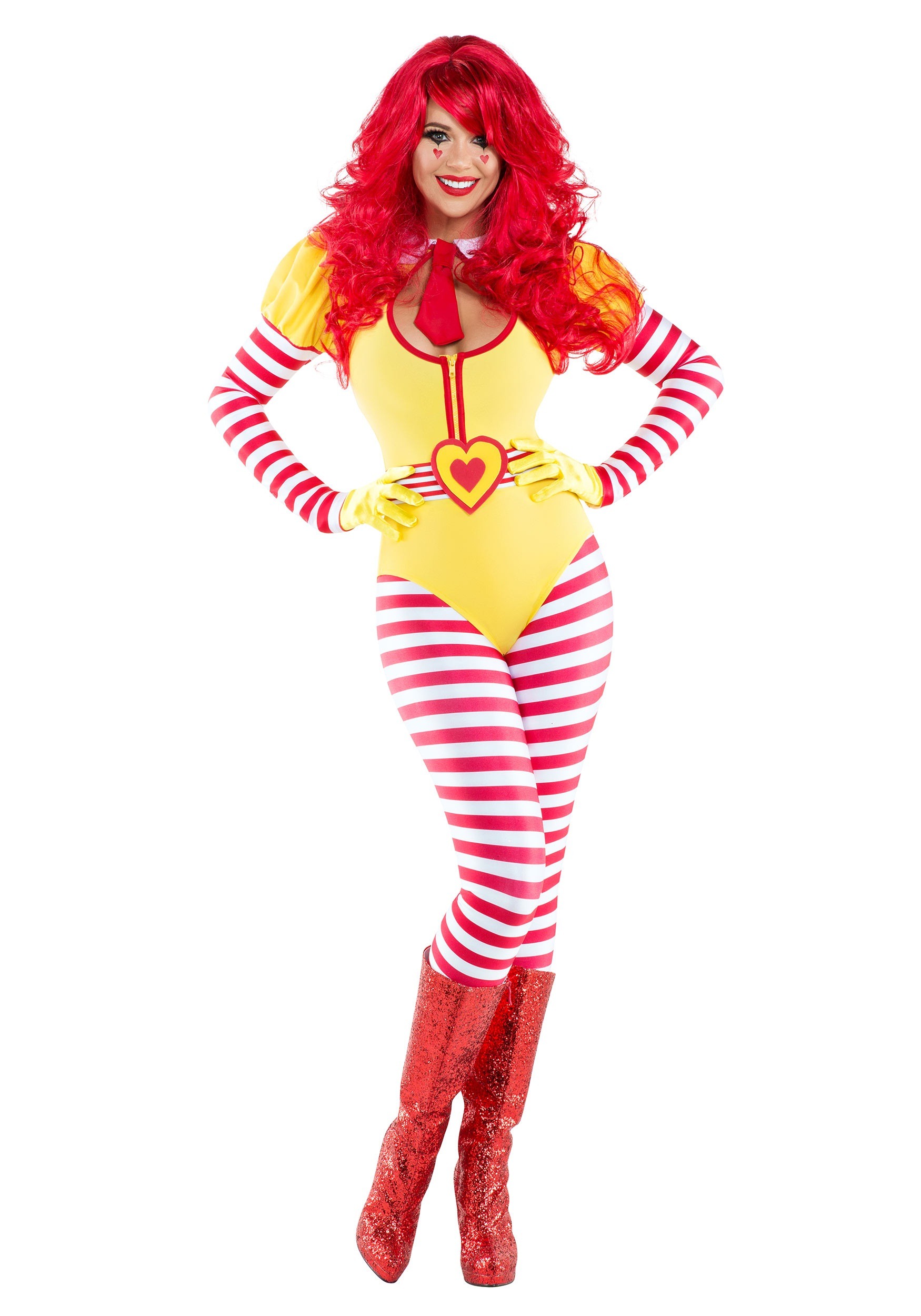 Sexy Hamburger Clown Costume