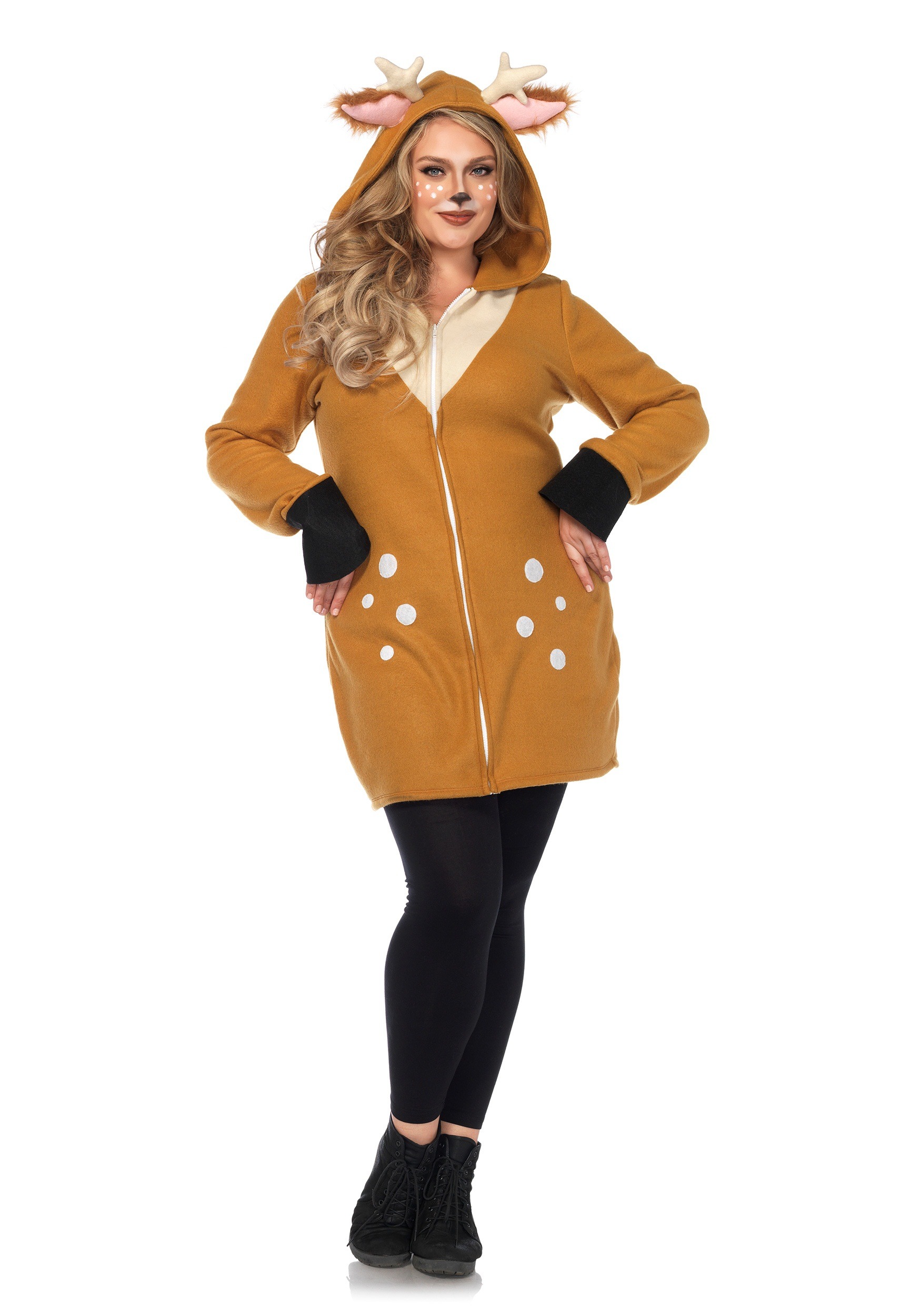 Adult's Plus Size Cozy Fawn Costume