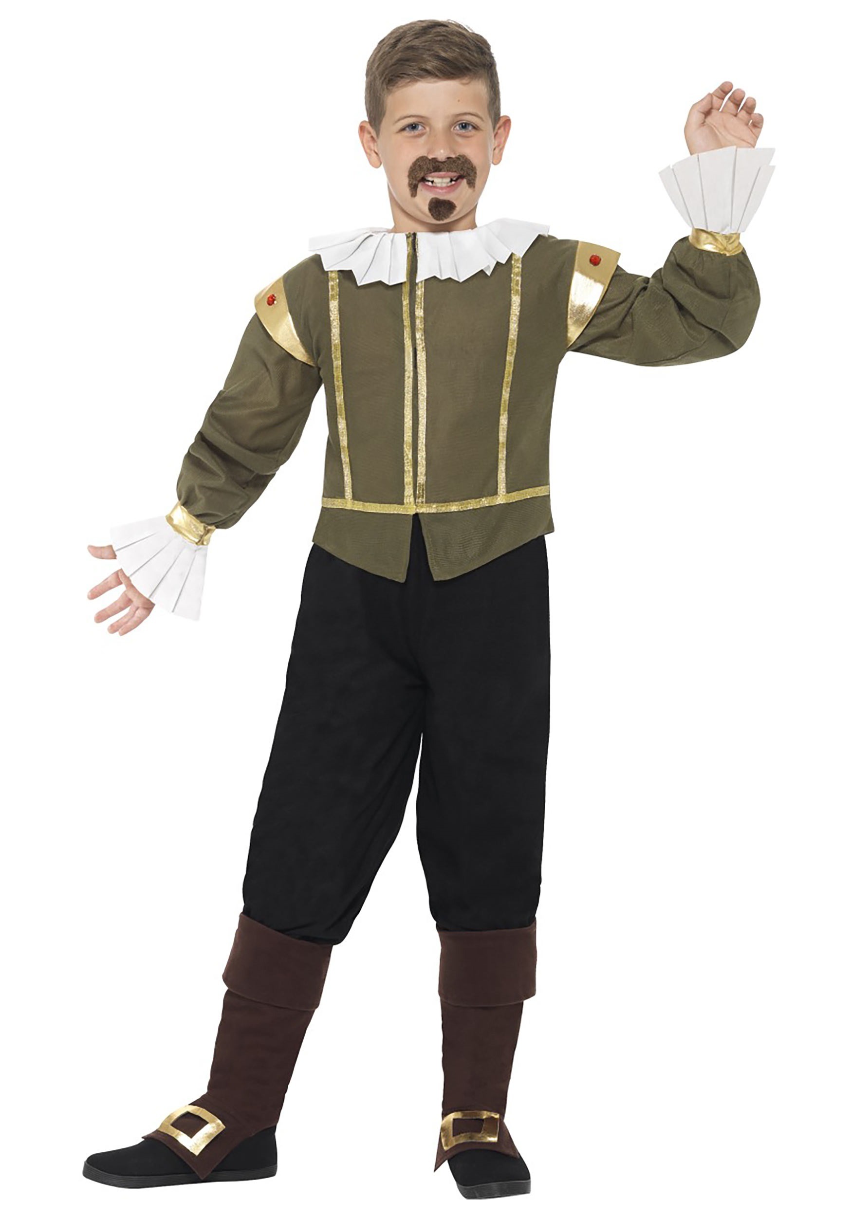 Photos - Fancy Dress Shakespeare Smiffys  Kids Costume Black/Green 