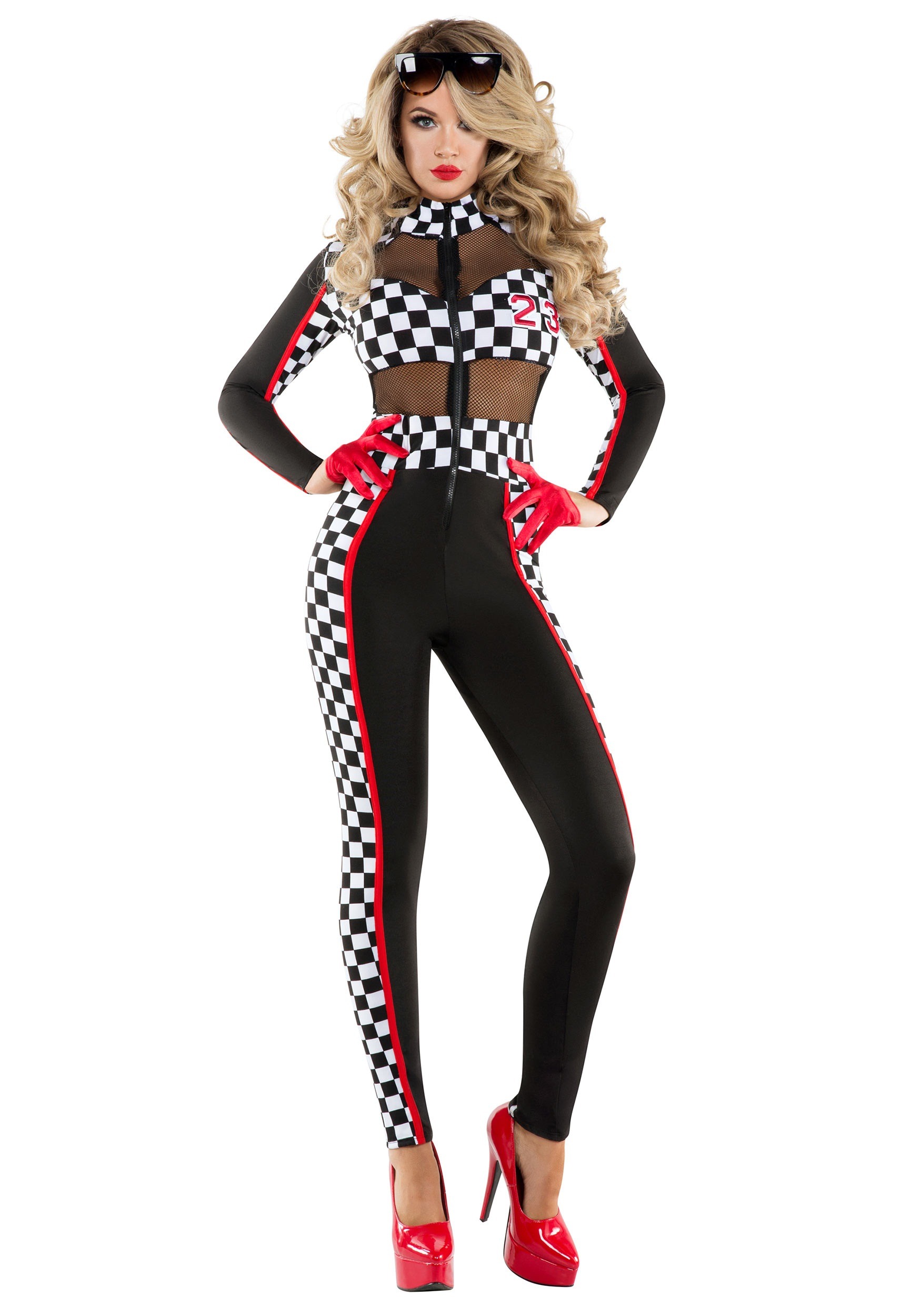 Photos - Fancy Dress RACER Starline, LLC. Women's Racy  Costume Black/Red/White 