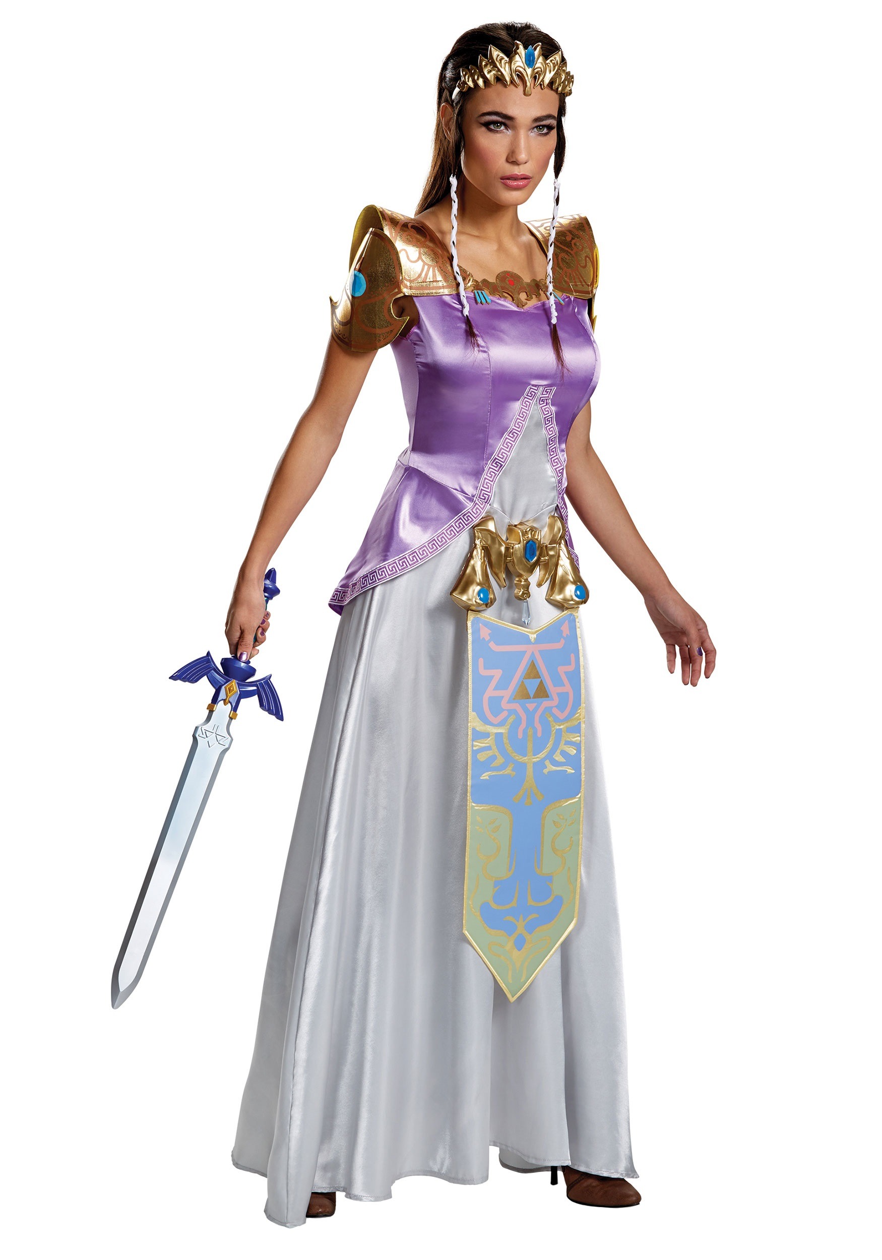 Disfraz de mujer de Zelda Deluxe Multicolor