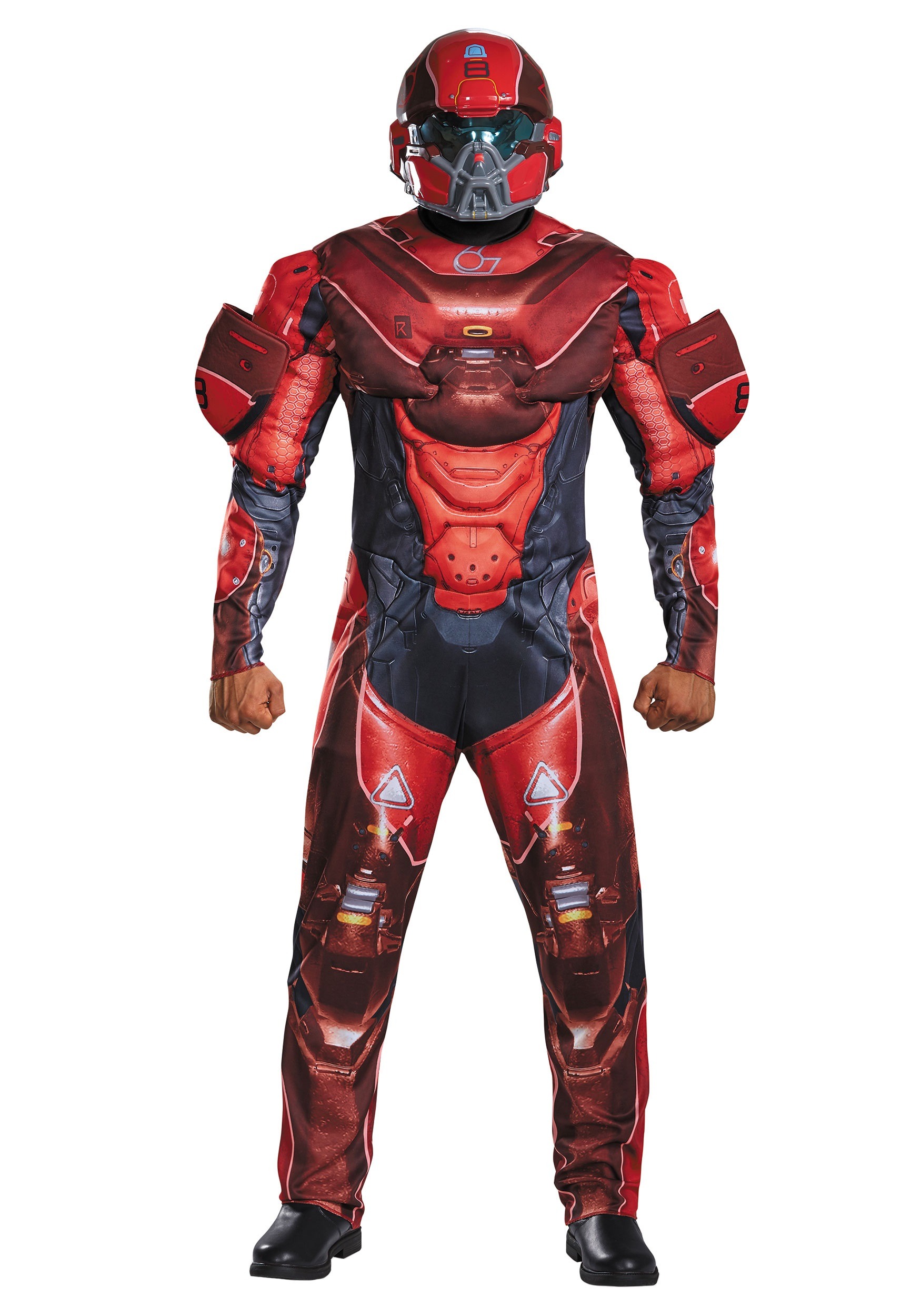 spider toddler suit man Adult Spartan Red Chest Muscle Costume