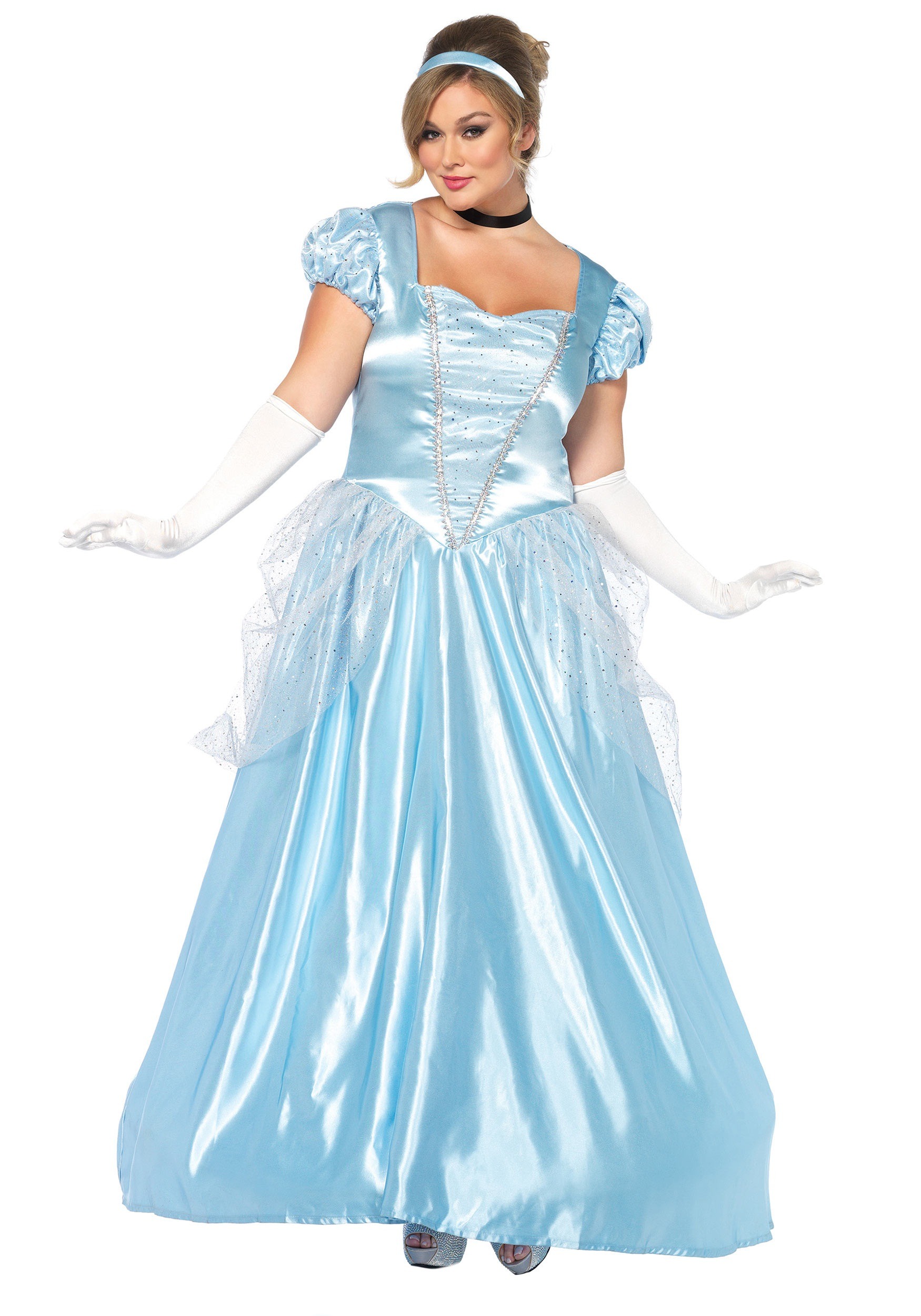 Revelations Dance Costume BLUE Peasant Peasant Cinderella Dress Adult X-Large 